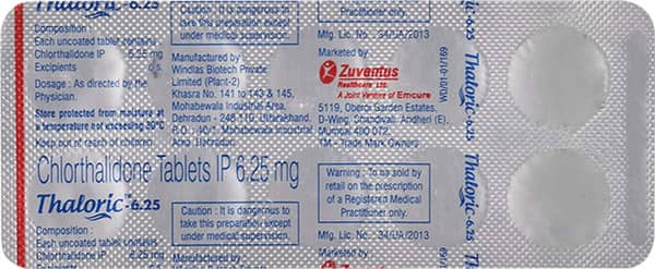 Thaloric 6.25mg Strip Of 10 Tablets
