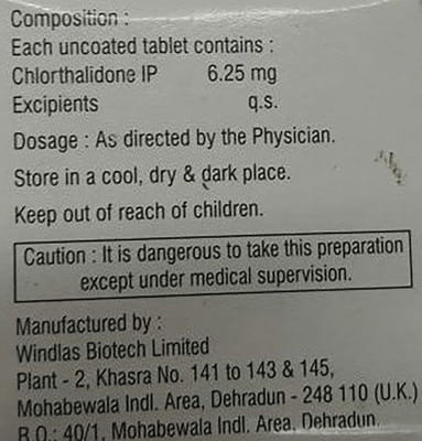 Thaloric 6.25mg Strip Of 10 Tablets