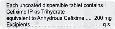 Fixime 200mg Strip Of 10 Tablets
