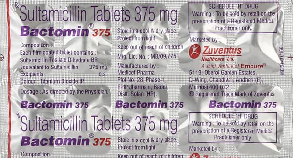 Bactomin 375 Tablet