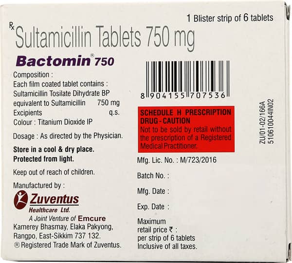 Bactomin 750 Tablet