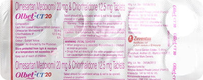Olbet Ct 20mg Strip Of 10 Tablets
