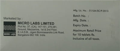 Tolpazen Strip Of 10 Tablets