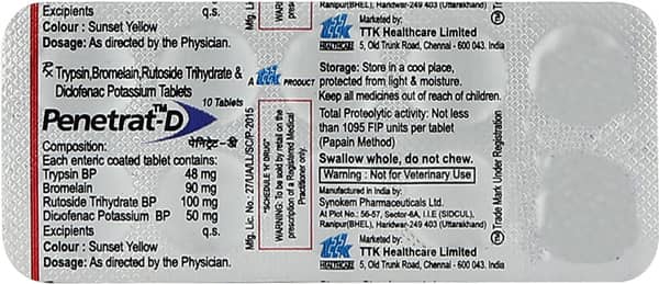 Penetrat D Strip Of 10 Tablets