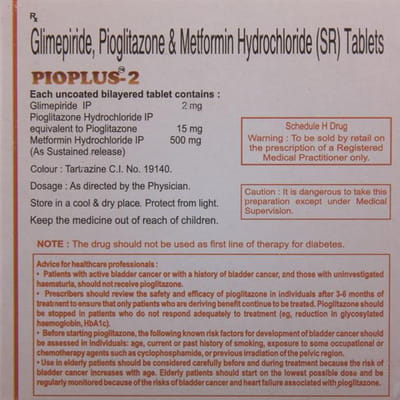 Pioplus 2mg Strip Of 15 Tablets