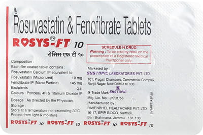 Rosys Ft 10/145mg Strip Of 15 Tablets