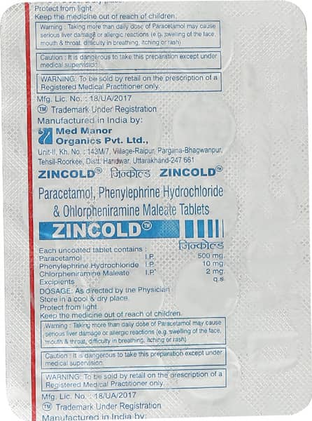 Zincold Tablet