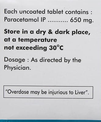 Dolopar 650mg Strip Of 15 Tablets
