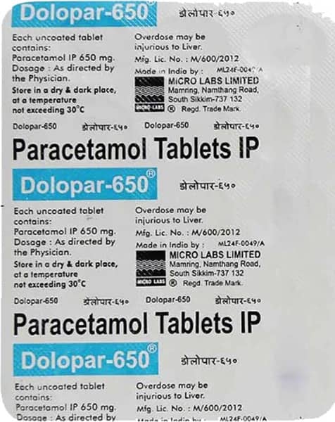 Dolopar 650 Tablet