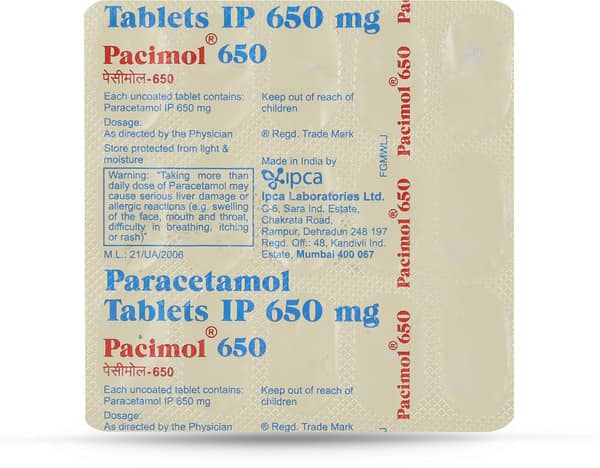 Pacimol 650 Tablet