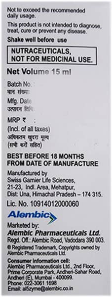 Al5zyme Bottle Of 15ml Oral Drops