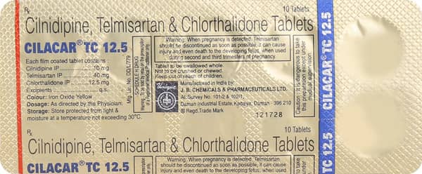 Cilacar Tc 12.5mg Strip Of 10 Tablets