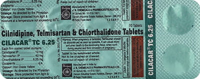 Cilacar Tc 6.25mg Strip Of 10 Tablets