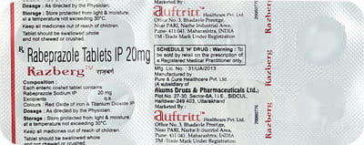 Razberg 20mg Strip Of 10 Tablets