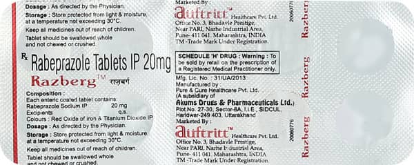 Razberg 20mg Strip Of 10 Tablets