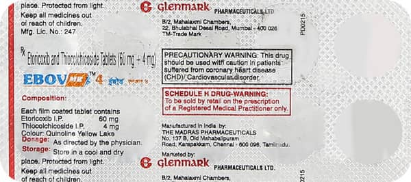Ebov Mr 4Mg Strip Of 10 Tablets