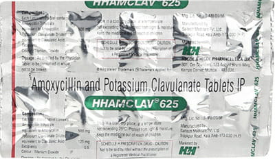 Hhamclav 625mg Strip Of 10 Tablets