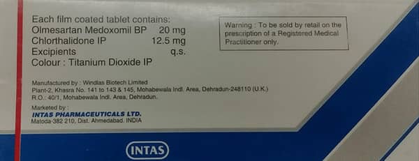 Olmark Ct 20Mg Strip Of 10 Tablets