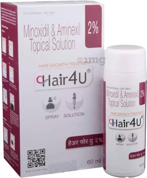 Hair 4u 2% Bottle Of 60ml Spray/Solution