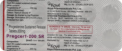 Pregcert Sr 200mg Strip Of 10 Tablets