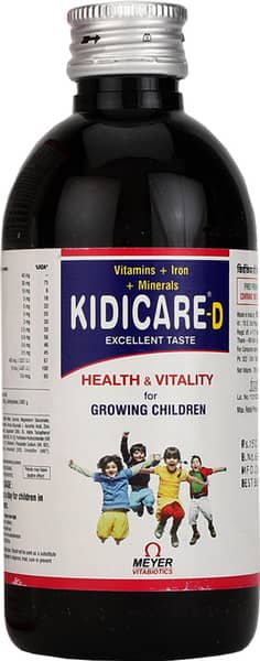 Kidicare D Orange Flavour Bottle Of 200ml Syrup