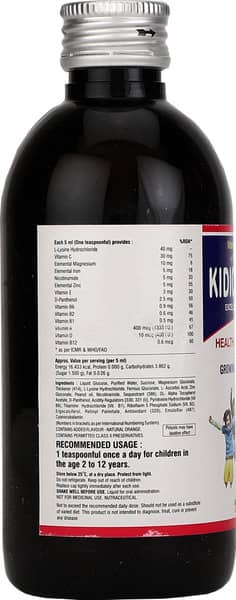 Kidicare D Orange Flavour Bottle Of 200ml Syrup