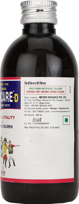 Kidicare D Orange Flavour Bottle Of 200ml Syrup