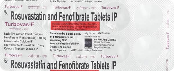 Turbovas F Strip Of 10 Tablets