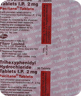 Pacitane 2mg Strip Of 30 Tablets
