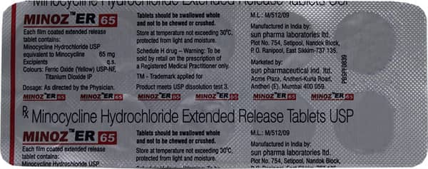 Minoz Er 65mg Strip Of 10 Tablets