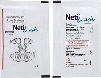 Netiwash Nasal Rinse Sachet Of 3gm Nasal Combikit (Pack Of 15)