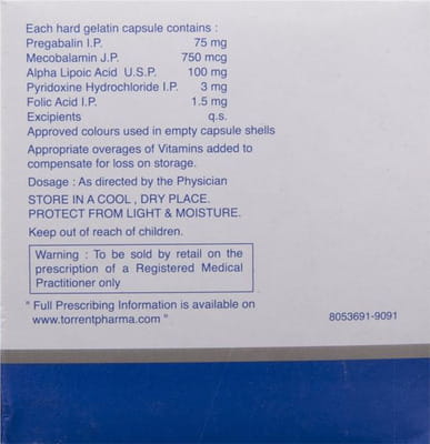 Pregeb Forte 75mg Strip Of 10 Capsules
