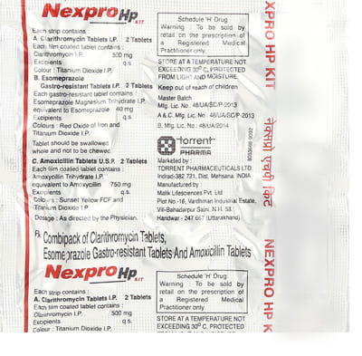 Nexpro Hp Kit Strip Of 6 Tablet Combikits