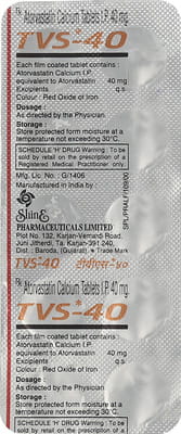 Tvs 40mg Strip Of 10 Tablets