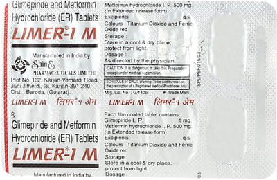 Limer M 1mg Strip Of 10 Tablets