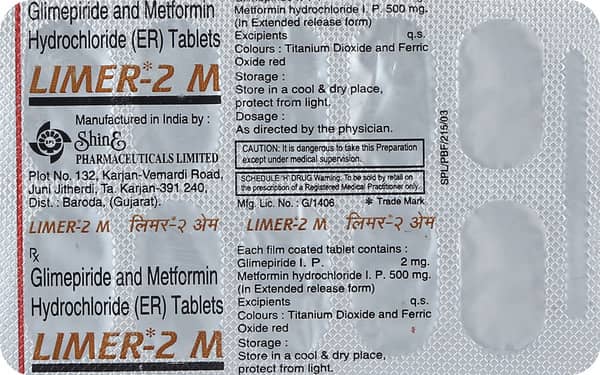 Limer M2 Strip Of 10 Tablets