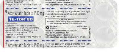 Tg Tor 80mg Tablet