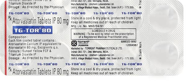 Tg Tor 80mg Tablet
