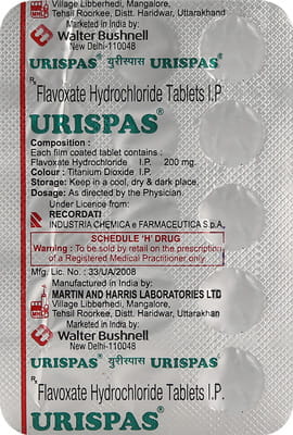 Urispas 200mg Strip Of 15 Tablets