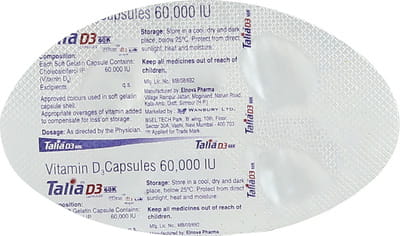Talia D3 60k Strip Of 4 Capsules