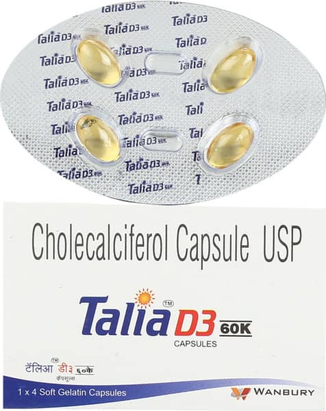 Talia D3 60k Strip Of 4 Capsules