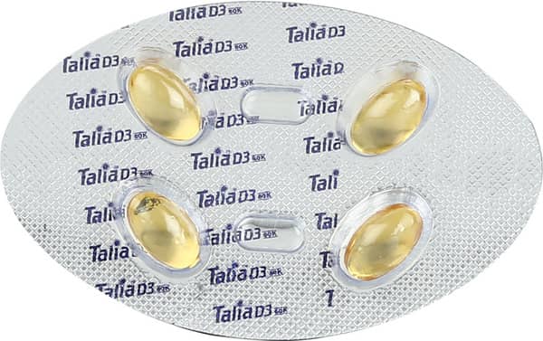 Talia D3 60k Strip Of 4 Capsules