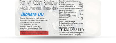 Biokare Od Strip Of 10 Tablets