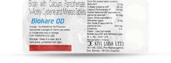 Biokare Od Strip Of 10 Tablets