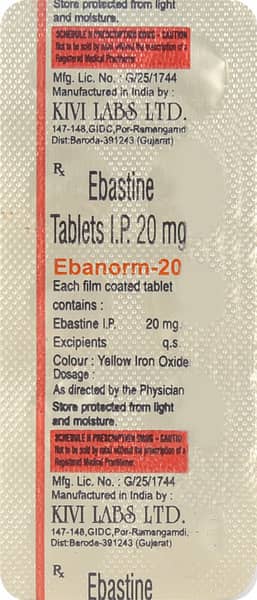 Ebanorm 20mg Strip Of 10 Tablets