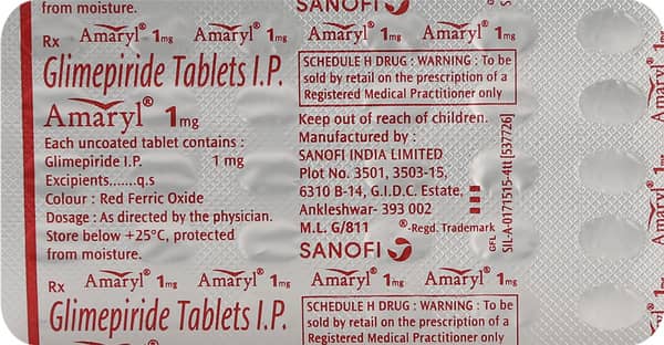 Amaryl 1mg Tablet