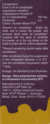 Gudcef 100mg Bottle Of 30ml Dry Syrup