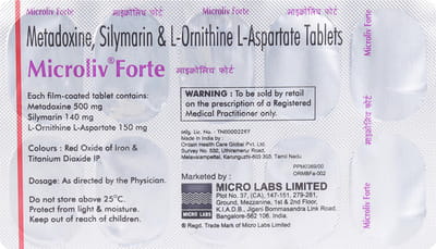 Microliv Forte Strip Of 10 Tablets