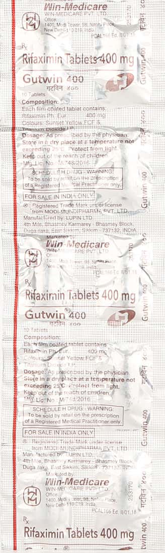 Gutwin 400 MG Tablet (10): Uses, Side Effects, Price & Dosage | PharmEasy