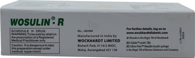 Wosulin R 100iu Vial Of 5ml Injection
